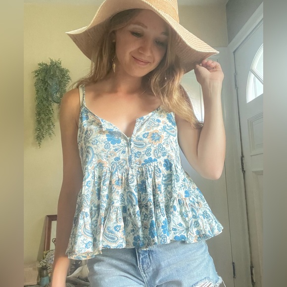 Paisley cami babydoll blouse - Picture 5 of 9